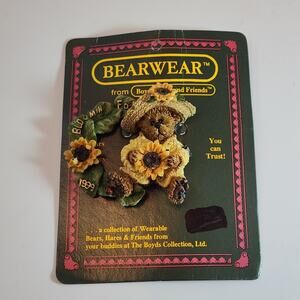 🌻3 for $18 Vintage Bearwear Boyds Bear Bloomin Pin